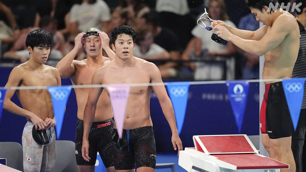 【パリ五輪】競泳　日本男子は決勝進めず　400Mメドレーリレー　予選14位で敗退